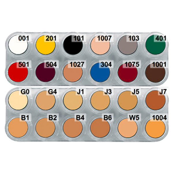 Tavolozza Crème Make up - K (12B+12V) - 24 colori