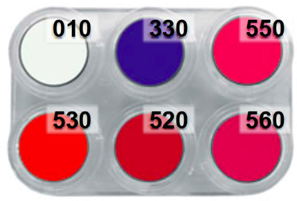 Tavolozza Water Make up Fluor - 6F - 6 colori