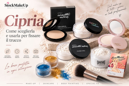 Cipria: come sceglierla e usarla per fissare il trucco