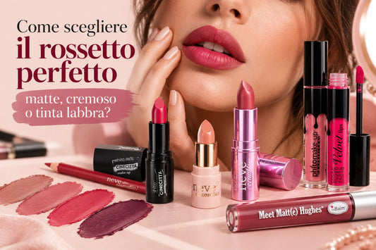 Come scegliere il rossetto perfetto: matte, cremoso o tinta labbra?