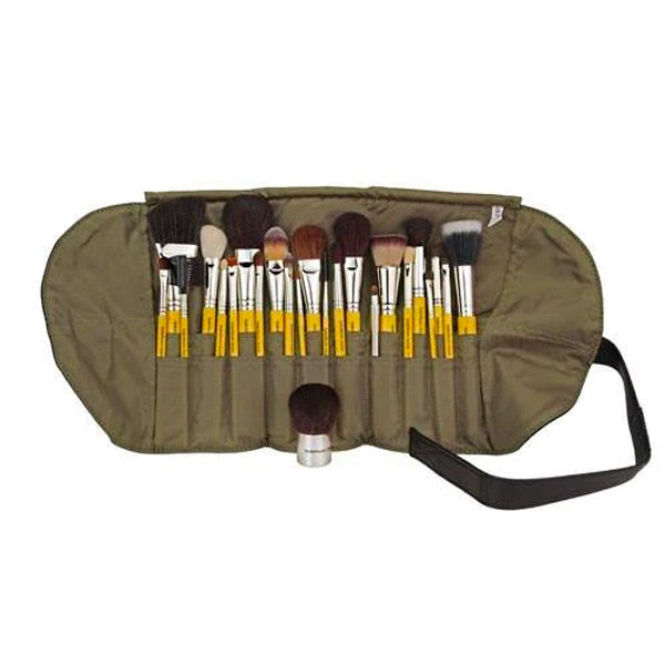 Studio Luxury 24 pc brush set with Roll-Up Pouch