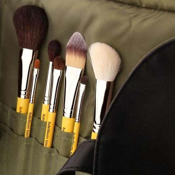 Travel Basic 7 pc Brush Set with Roll-up Pouch