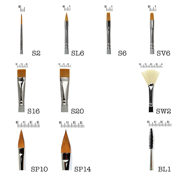 Brushes Artificial Hair - Pennelli Body Painting