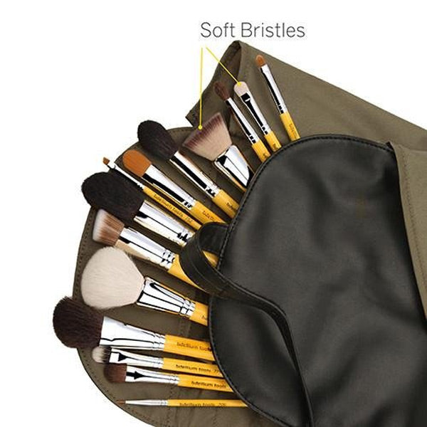 Studio The Collection 14 pc brush set with Roll-Up Pouch