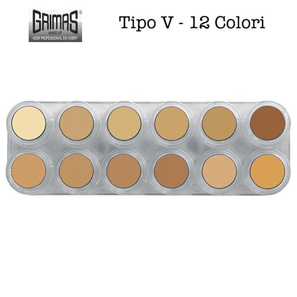Tavolozza Crème Make up - V - 12 colori