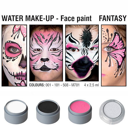 Tavolozza Water Make up - Fantasy - 4 colori
