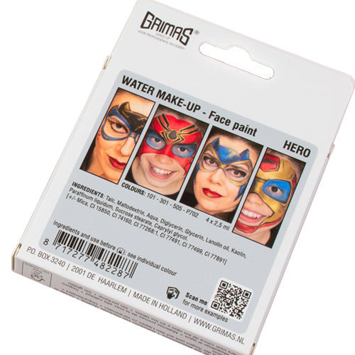 Tavolozza Water Make up - Hero - 4 colori