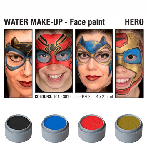 Tavolozza Water Make up - Hero - 4 colori