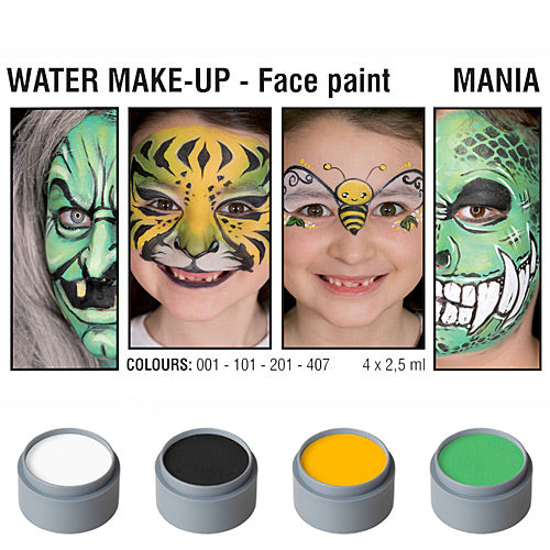 Tavolozza Water Make up - Mania - 4 colori