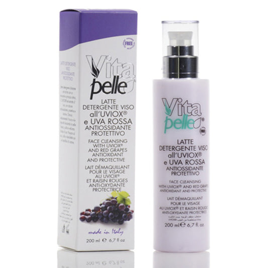 Latte detergente viso Uviox® e Uva Rossa