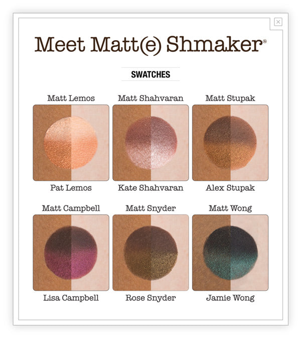 Mette Matt(e) Shmaker® Palette Ombretti