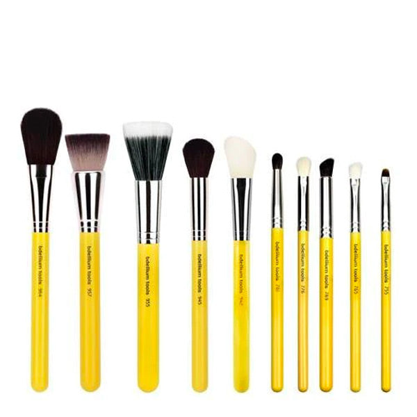 Travel Mineral 10 pc Brush Set with Roll-up Pouch