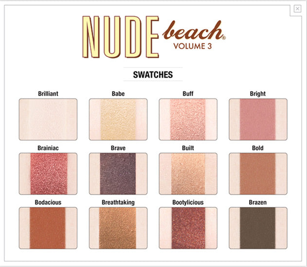 Nude Beach® Palette Ombretti