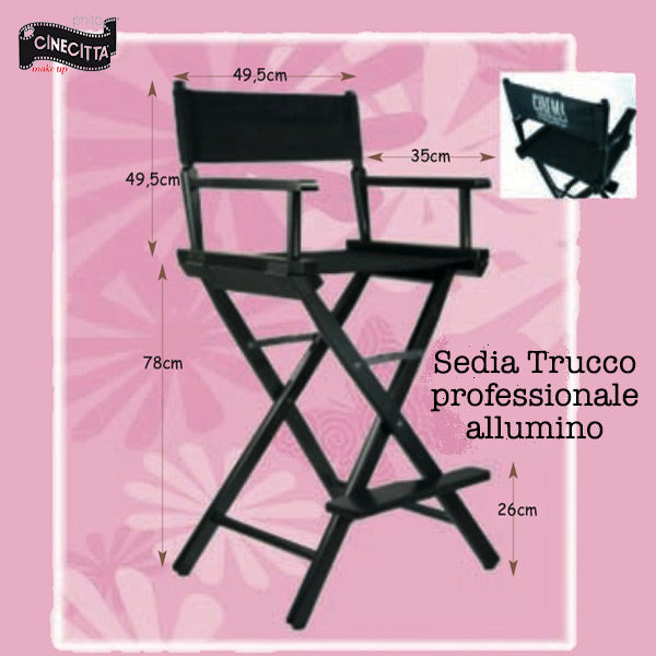 Sedia make up in alluminio
