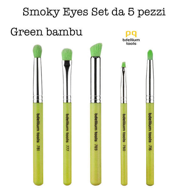 Green Bambu Smoky Eyes 5 pc brush set