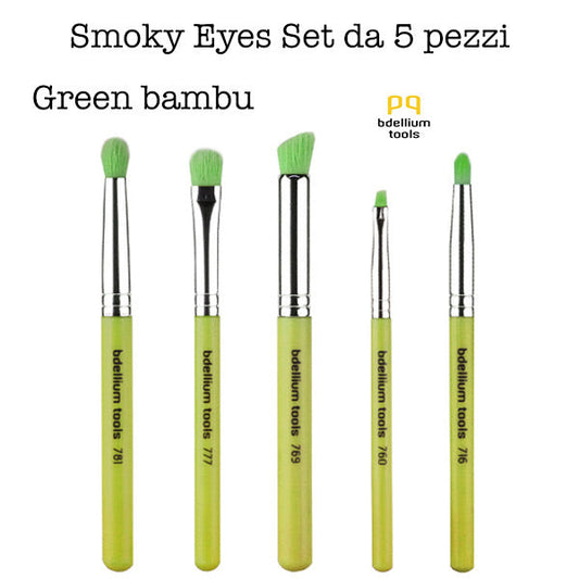 Green Bambu Smoky Eyes 5 pc brush set