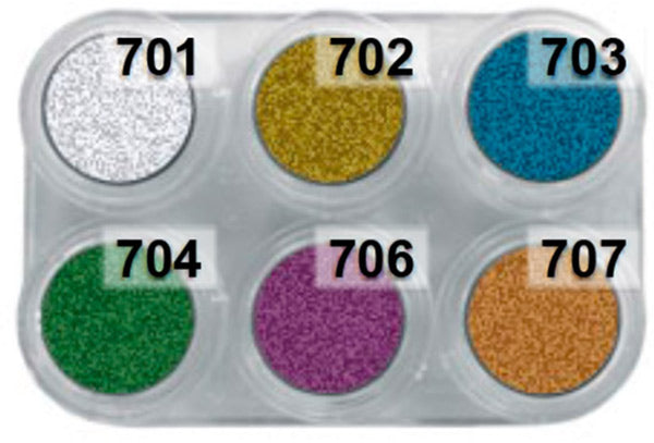 Tavolozza Water Make up Metallic - 6M - 6 colori