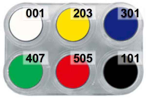 Tavolozza Water Make up - 6+P6 XL - 12 colori
