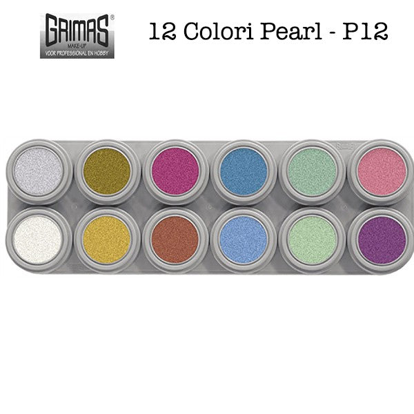 Tavolozza Water Make up Pearl - P12 - 12 colori