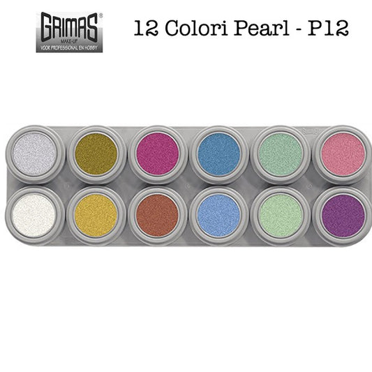 Tavolozza Water Make up Pearl - P12 - 12 colori