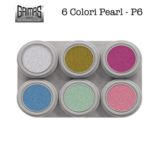Tavolozza Water Make up Pearl - P6 - 6 colori