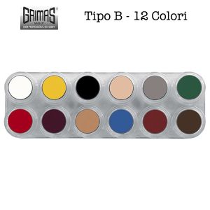 Tavolozza Crème Make up - B - 12 colori